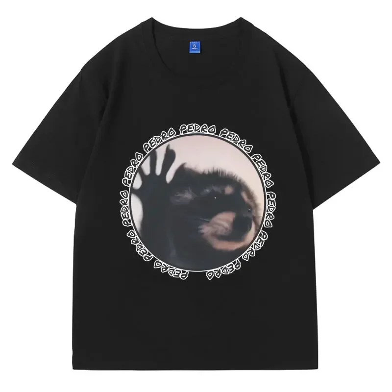 Summer Pedro Raccoon Unisex Meme Stylish Vira Animal Tee Shirt Urban Wildlife Enthusiast Gift Oversized Short Sleeve Streetwear