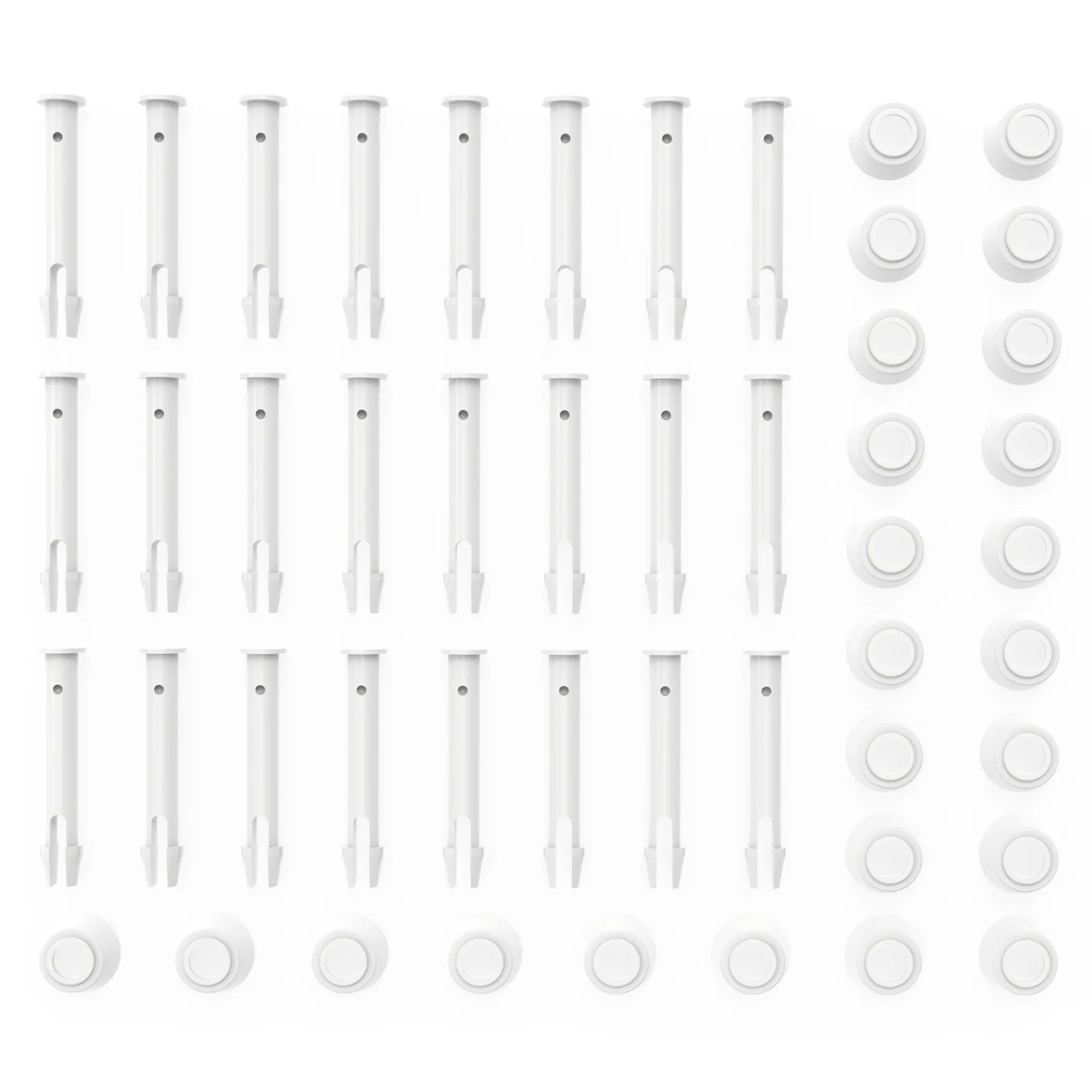 24pcs Plastic Pool Joint Pin and Seal Replacement Parts for Intex 13ft-24ft\\\/10ft-12ft Round 10312 Series Metal Frame Pool