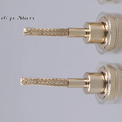 Enhanced Sound 4MM Banana Female to 2MM Pin Connector; 2/4Pcs Pack Braided Copper Wire Socket Adapter.