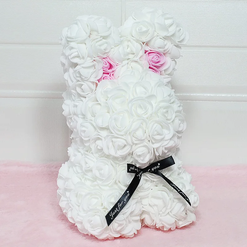 Uflower Rose Bunny Artificial Flower Decoration 27 cm 4