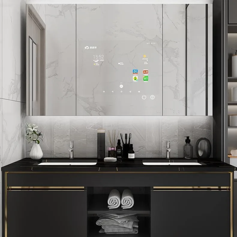 Intelligent Customized LED Smart Mirror Lighting Magic Bathroom Factory Wall Mounted Touch Screen Mirror Advertising Decoration