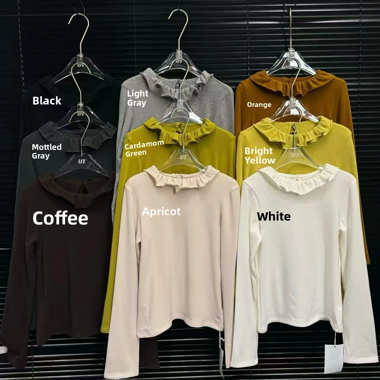 

Зимняя длинная женская футболка Sve Fce, повседневная корейская футболка с рюшами по подолу, хлопковый топ с круглым вырезом для женщин