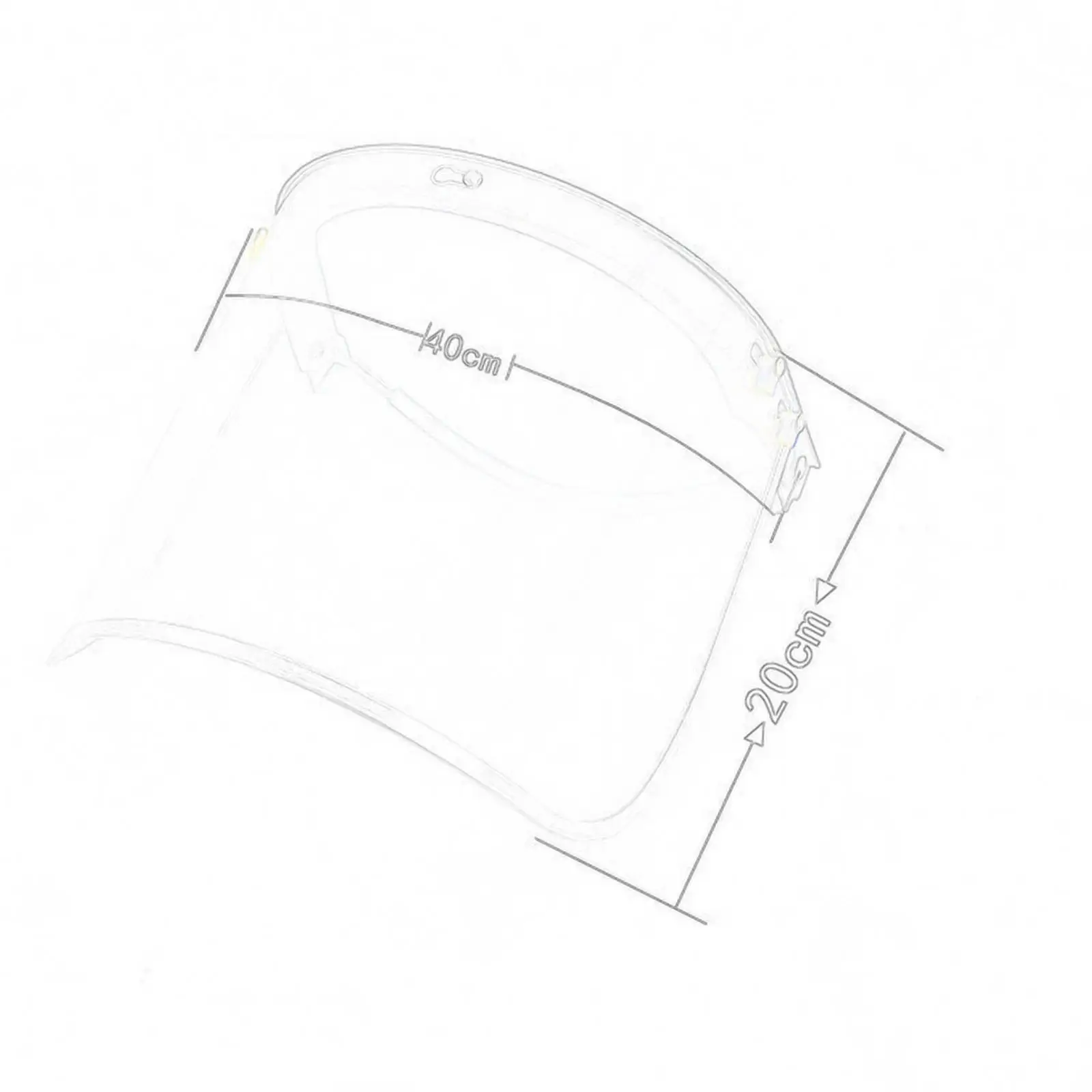 Replacement Face Shield and Bracket for Hard Hat Sturdy Universal PVC Visor