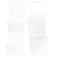 4 Pcs Storage Box Cereal Food Containers Cereals Jar Rice Kitchen for Plastic Biscuit
