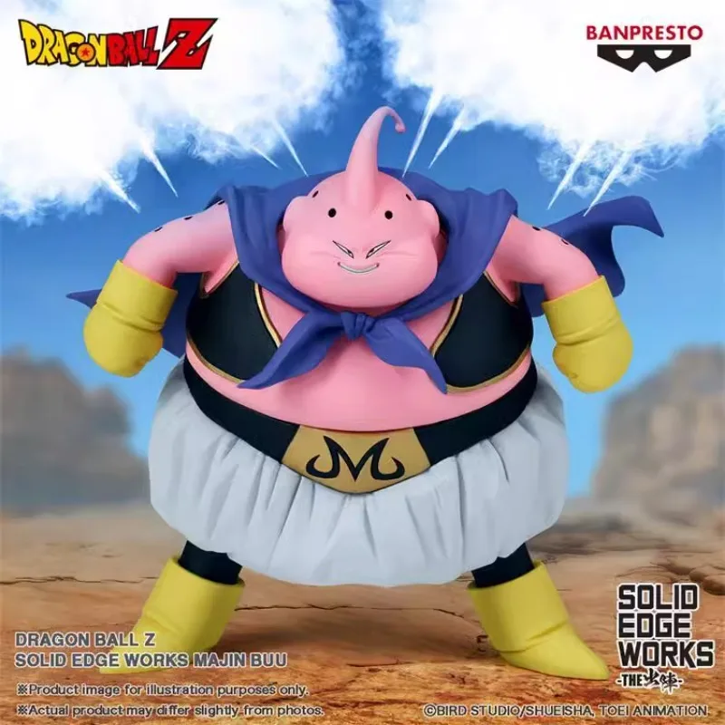 Bandai BANPRESTO Original Dragon Ball Z SOLID EDGE WORKS Majin Buu 15cm Anime Action Figure Toys Collectible Model Toy Gift