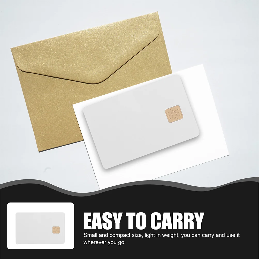 8pcs Ic Card White Pvc Cards With Chip For Access Control System Blank Smart Card Attendance Reusable Coin Tag