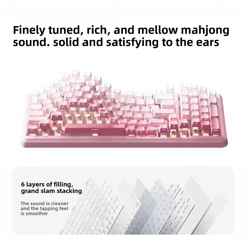 MCHOSE K99 V3 Wireless Keyboard with Multi Function Knob 10000mAh Battery Dual 8K 360 RGB Gasket Mechanical PC Laptop Gamer
