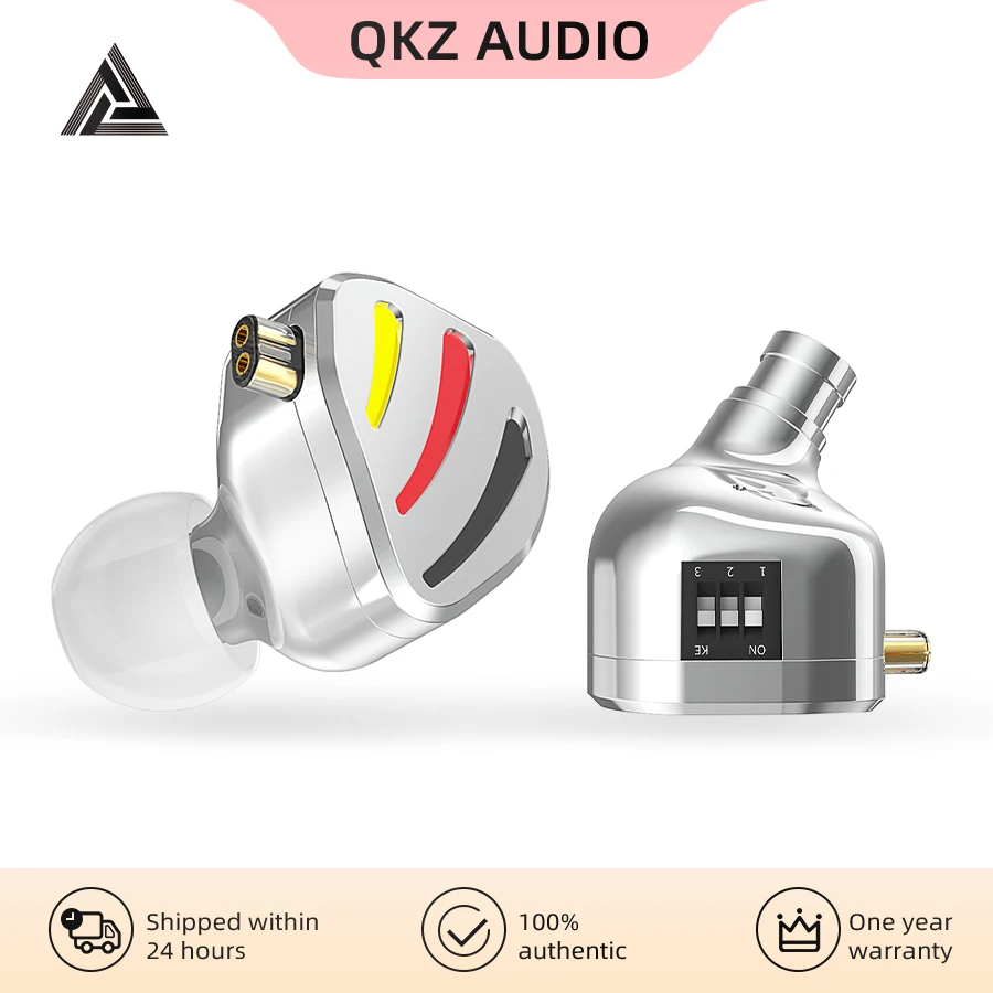 QKZ ODIN HiFi Earphones High-end Tunable Wired Headphone In Ear Monitor Bass Headsets Switch Adjustment Earphone IEM Earbud