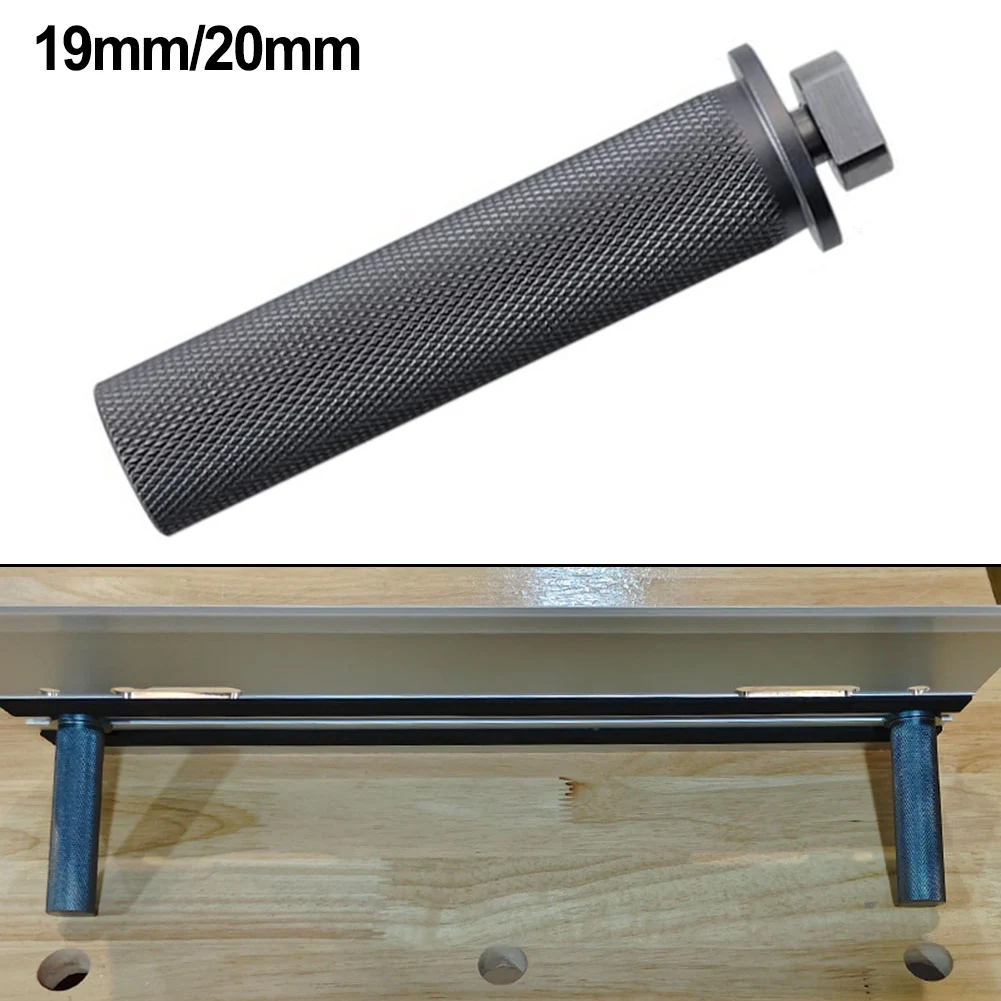 1pc 19/20mm Bench Dogs Aluminum Alloy Workbench Dogs Stops Rail Sliding Slot Stop Table Hole Clamp For Woodworking Table Tools