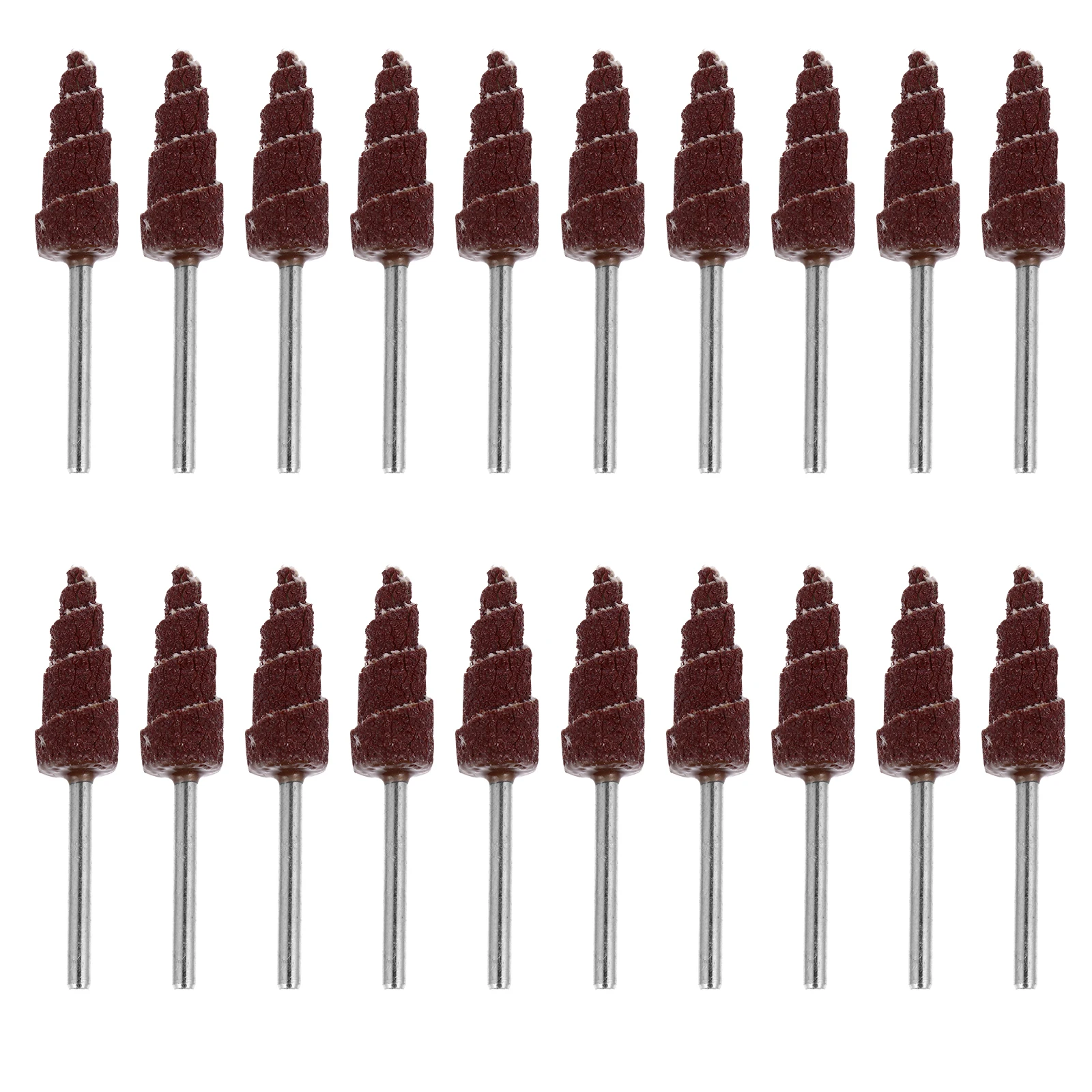 

20 Pcs Conical Grinding Head Flap Wheel Sander Drill Sanding Sandpaper Deburring Polishing Tool Emery Cloth Cone Bit