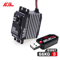 AGFRC Waterproof A86BUMW Metal Gear 4S Lipo 16.8V 66KG High Torque Brushless Digital Steering Servo for RC Crawler Cars Truggy