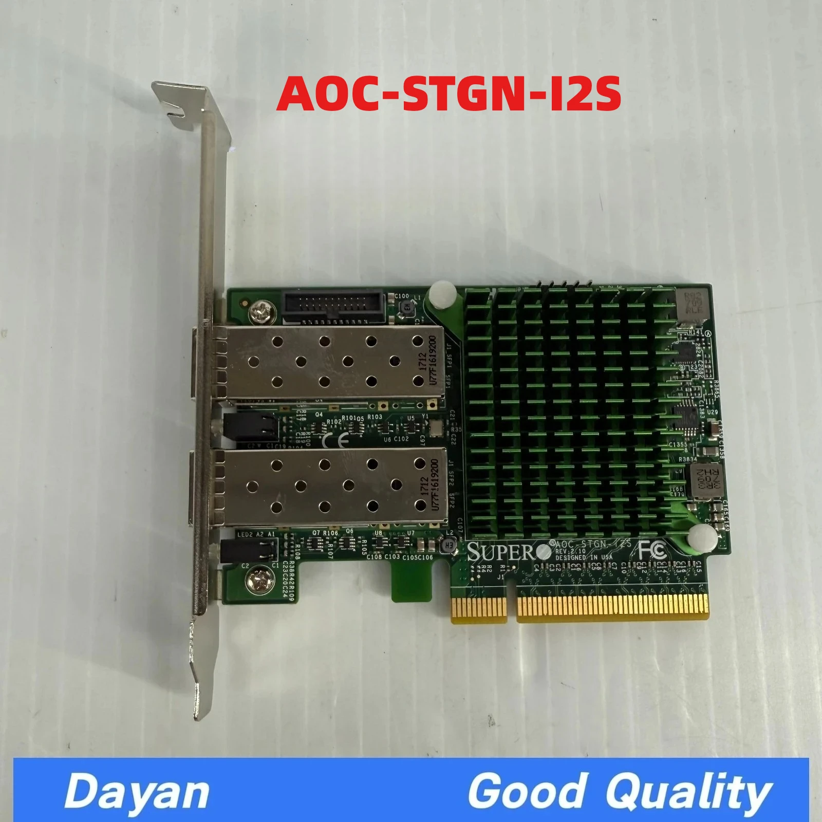AOC-STGN-I2S SUPERMICRO X520-DA2 REV 2.0 DUAL PORT 10 GIGABIT ETHERNET CARD
