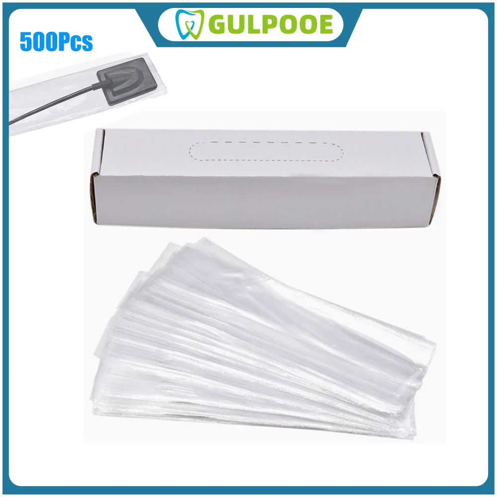

GULPOOE 500PcsDental Material Disposable Plastic X-Ray Sensor Protector Film Cover Mouth Mirror Sleeves for Digital X-Ray Sensor