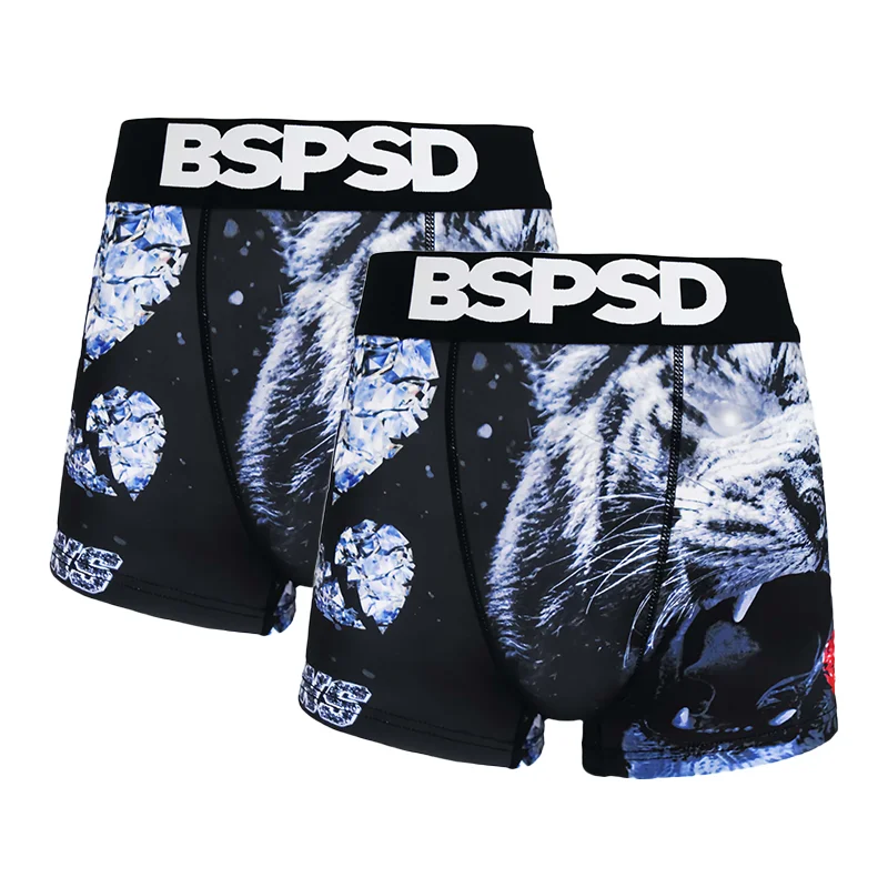 

2pcs Men's Boxer Briefs Polyester Underwear - Sports Daily Wear, Fashion Style, S-XXL Sizes, Breathable Comfortable Trunks