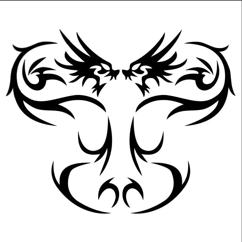 

1 пара больших тотемных дизайна дракона, капот двигателя, двери автофургона, декоративные виниловые водонепроницаемые аксессуары, наклейки