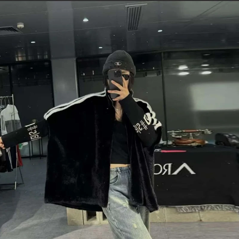 Casual solto com capuz retalhos jaqueta na moda outerwear outono casaco nova moda outono na moda feminina roupas de alta qualidade