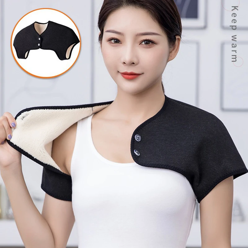 1PC Shoulder Warmer Wrap Back Support Men Women Back Protector Brace Pad Guard Rotator Cuff Shoulder Chronic Inflammation Relief