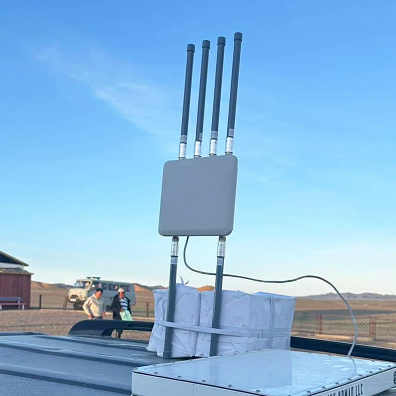 Industrial Grade Distance 2.4G 5.2G 5.8G Tri-Band 5400Mbps Wifi 6 Router Wireless Ap Wifi Outdoor Access Point AA