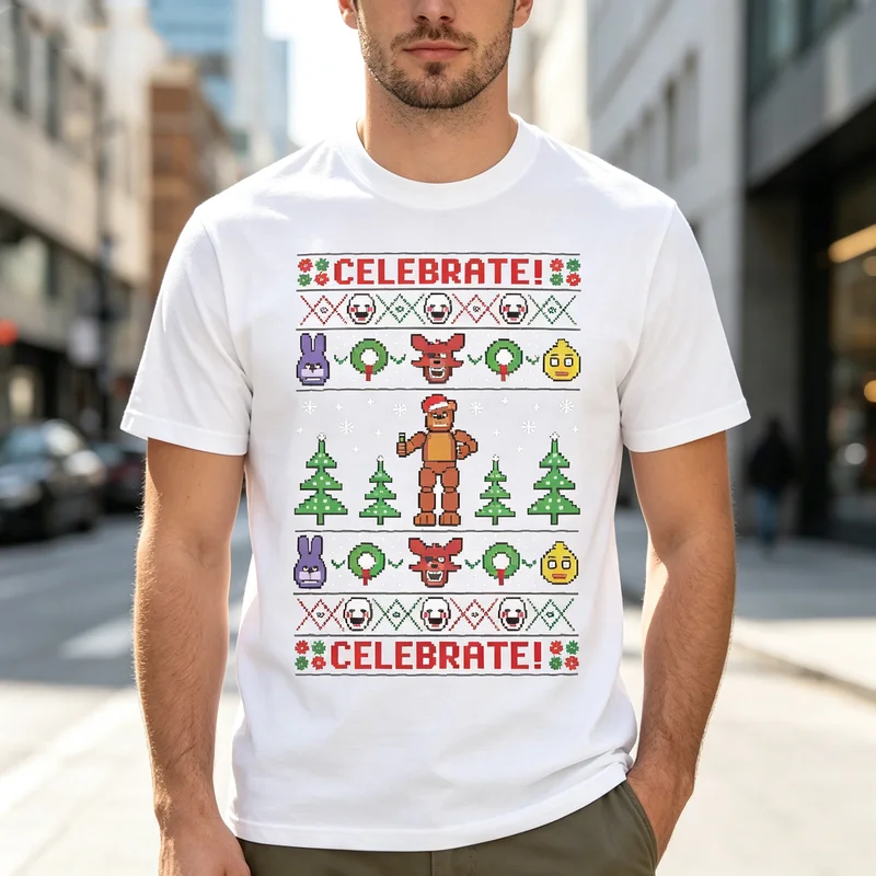 Maglietta vintage FNAF Christm - Vintage Fashion Game recensione e prezzo