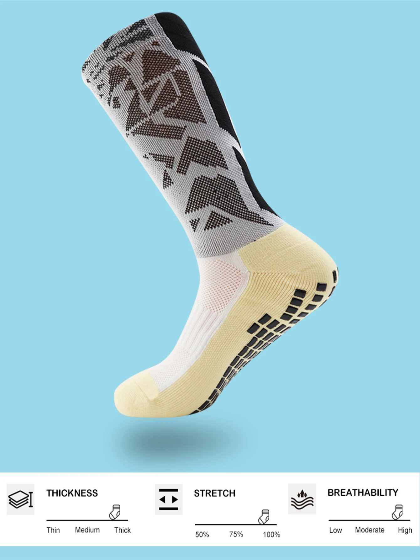 1 Pair Men's Football Socks wi - Athletic Sock Cushion review and price