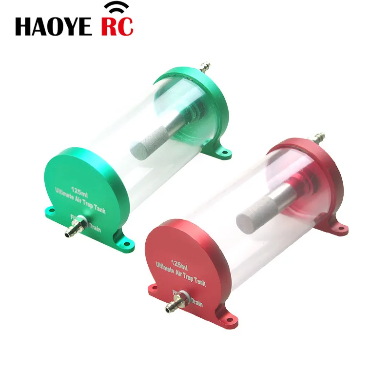 Haoye 1 pc cnc transparenter kraftstoff tank anti-blase 125ml kraftstoff tank für rc jet flugzeug flugzeug modell spielzeug 4 farben rc zubehör