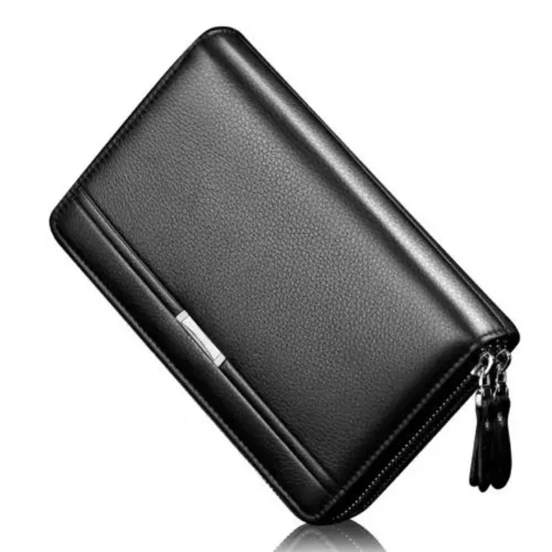 Mens Wallet Long Purse PU Leather Clutch Large Business Handbag Phone Card Holder Case Gift for Men Father Son Husband Boyfriend