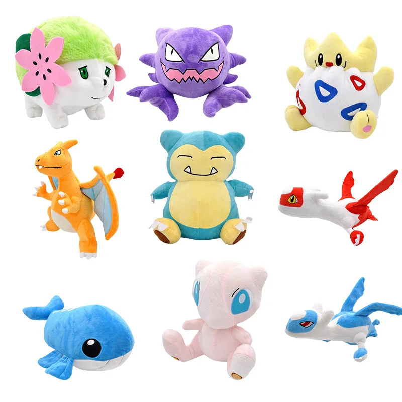 15-30CM Pokemon Latias Latios Togepi Shaymin Haunter Alpollo Plush Doll Model Toy Christmas Gift