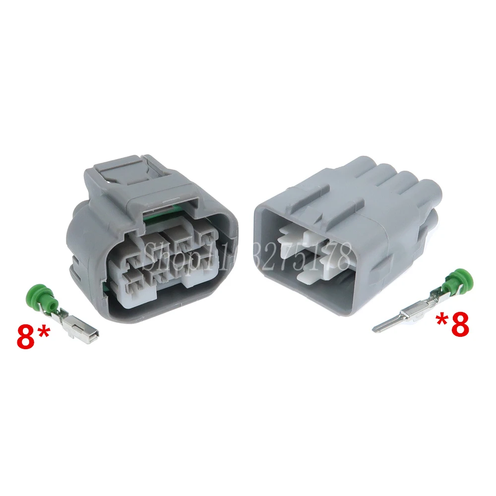 1 Set 8 Pin 7283-1288-40 7282-1081-40 Car Hernia Headlight Wire Socket for Toyota Auto Waterproof Connectors Automobile Adapter