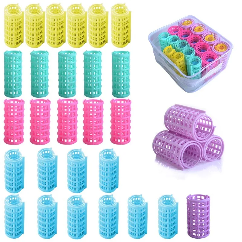 Doppelschichtiges Lockenwickler-Set mit Zähnen, Schnappclip, Lockenwickler für Pony, Volumen, Boost, keine Hitze, Styling-Werkzeuge, Salon, Heimgebrauch