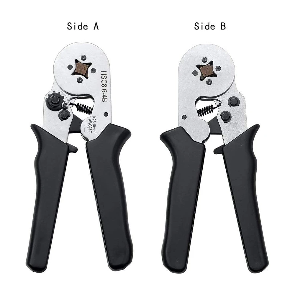 HSC8 6-4B Ferrule Crimping Tool,Wire Crimper Pliers Terminals Ferrules Connector Sleeves Clamp Tool for Wiring Projects