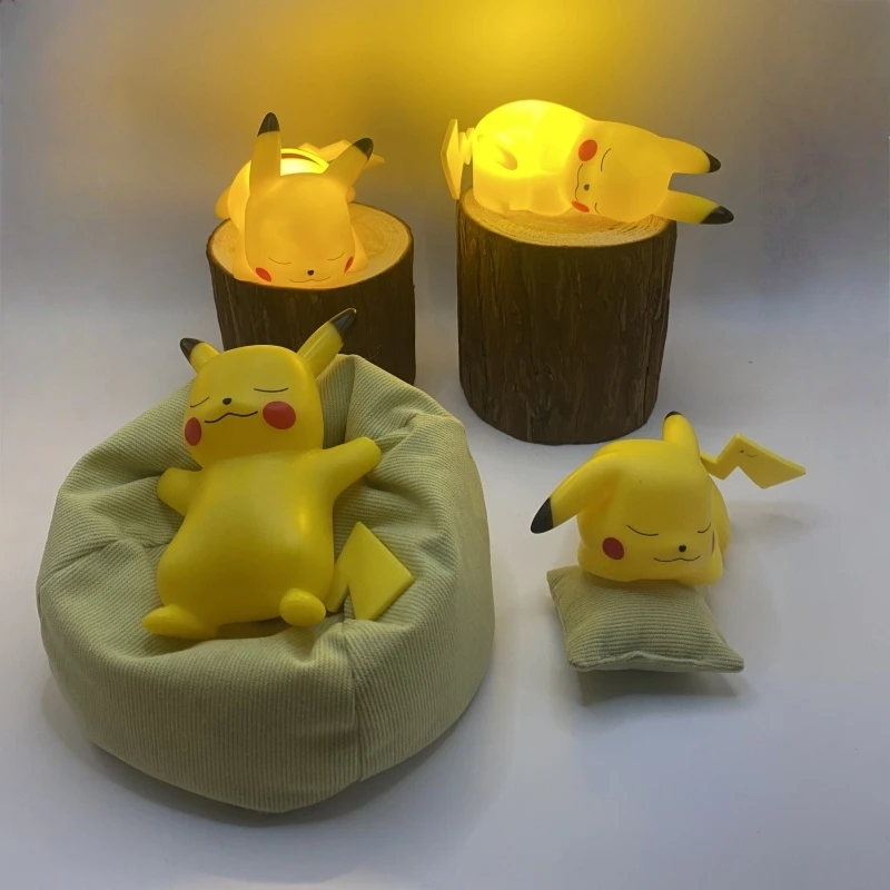 

Pokemon Pikachu Night Light Dress Up Sofa Animation LED Ambient Light Model Desktop Ornaments Children's Toys Birthday Gift