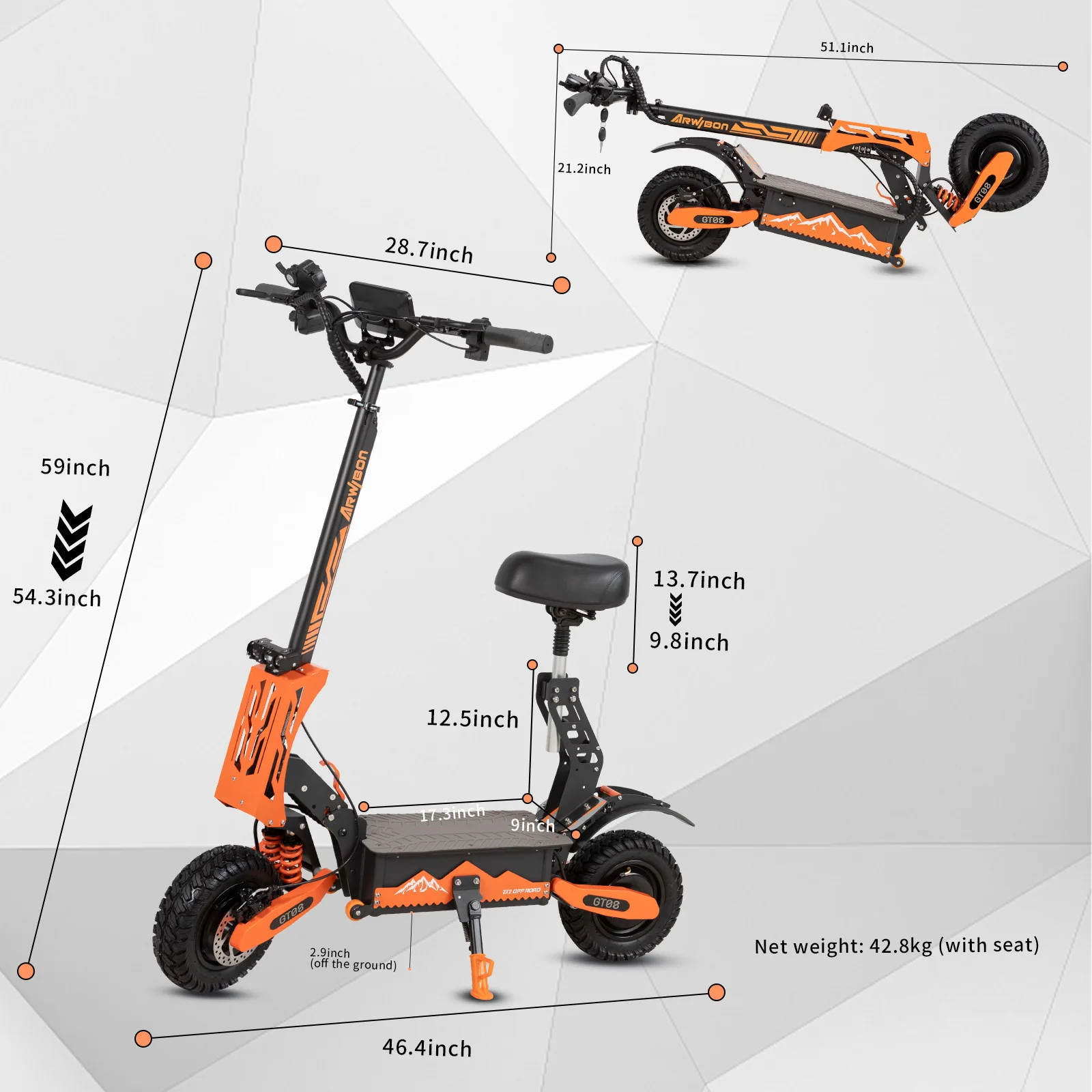 Factory Direct GT08 Electric Scooter 5600 Watts Power Delivery USA Europe Canada Overseas Children Brushless Sensor IP65 100kg