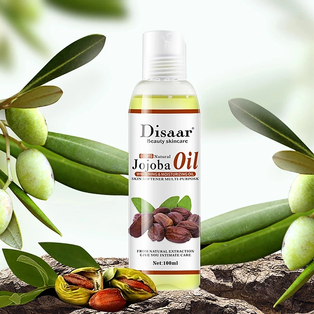 Aceite Esencial de Jojoba para el cuerpo, aceite vegetal Natural puro, Aceite hidratante para Spa, raspado, masaje, cuidado de la salud, cuidado de la piel, cuidado del cuerpo, 100ml