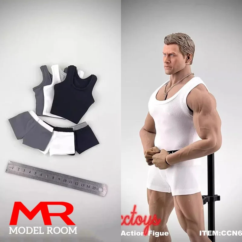 NCCTOYS CCN6010 Масштаб 1/6 Мужской жилет Шорты-боксеры Спортивная одежда Подходит для 12 дюймов TBL M34 M35 Мужской солдат Сильная фигурка тела