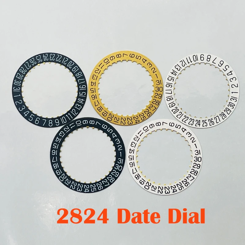 Mod ETA 2824 Movement Date Wheel Dial Fit for 2824 Mechanical Movement Crown at 3.0 Day Date at 3.0H and 6.0H Oclock Movt Wheel