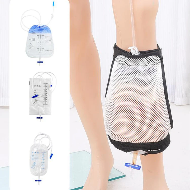 Urine Collection Bag Bind Leg Holder Drainage Strap Fixed External Bag Catheter Stabilization Device For Urinary Incontinence