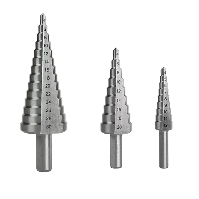 4-12mm & 4-20mm & 4-30mm step drill bit set