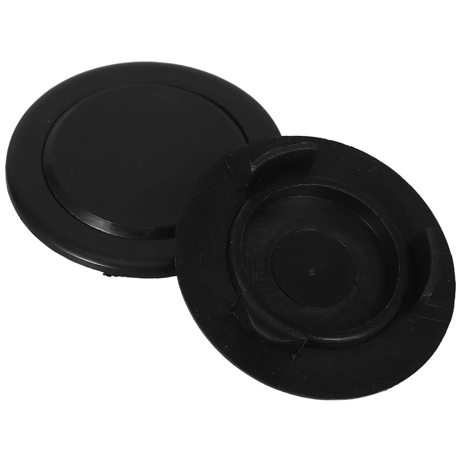 2Pcs Garden Outdoor Patio Umbrella Hole Ring Caps Black Table Parasol Hole Protector Replacement Parts Garden Umbrella Covers