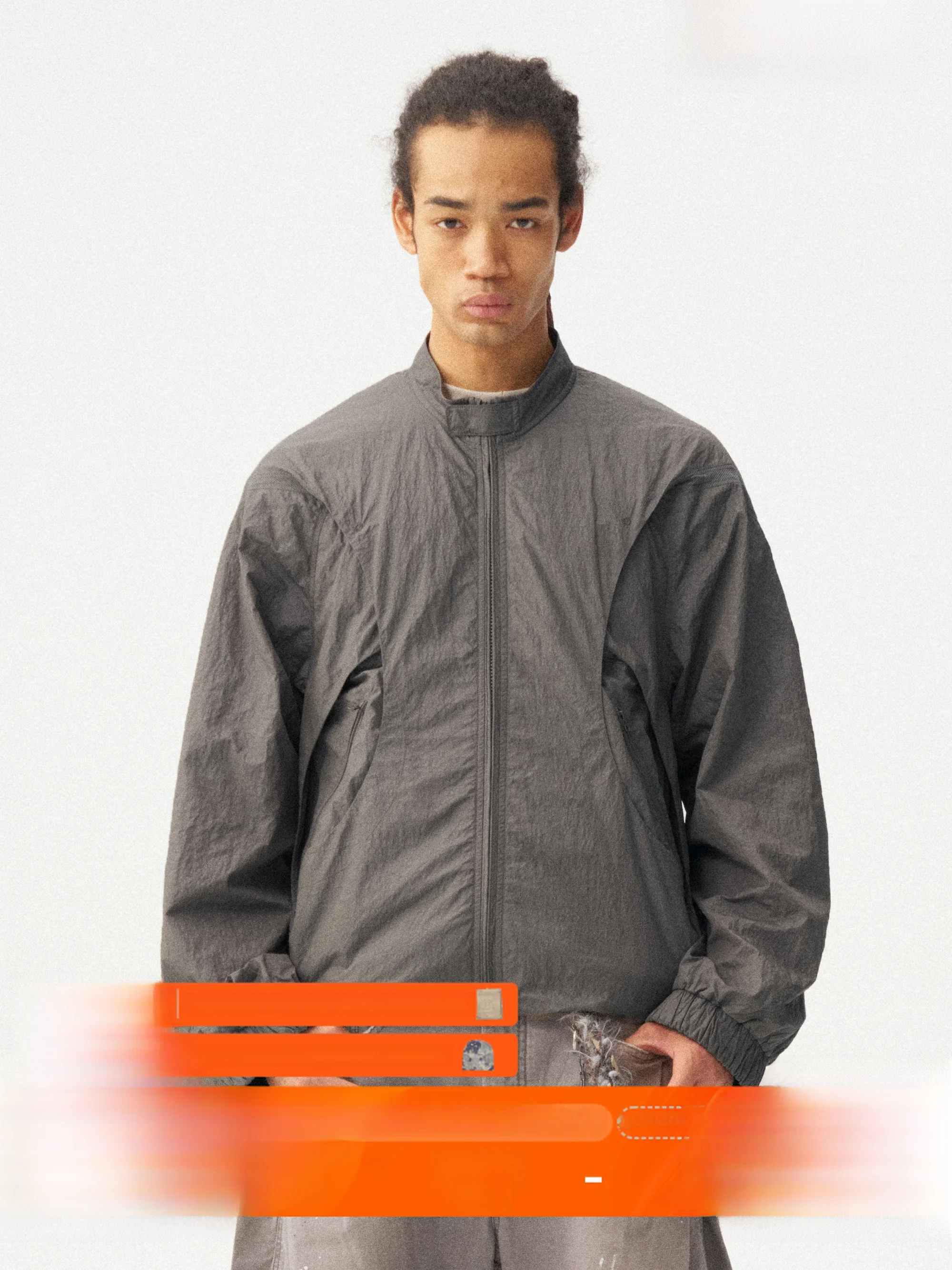 

Outdoor Men's Jaet Monterest Instant Mountain Wild Reflective Logo Spiral Structure Stand Collar ape Zipper Closure Long ...