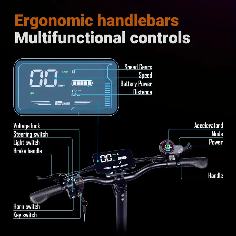 STLF EU US Voorraad Opvouwbare Elektrische Scooter 11 inch Off Road 1200 W 5000 W 6000 w Dual Motor Snelle Snelheid Scooters Grote LCD Scherm Escoo