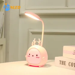 LED Cartoon Night Light Mini Wireless Night Light Table Lamp USB Recharge Lamp Decoration For Kids Gift Bedroom Bedside Kitchen