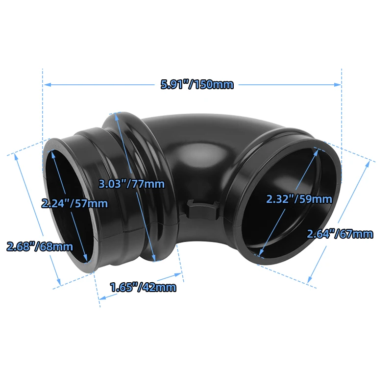 2 PCS Motorcycle Black Carburetor Joint Air Cleaner Rubber For Yamaha XV700 Virago 1984-1986 For XV750 XV1000 1984-1998 1999