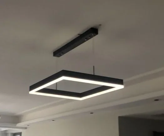 Black Coffee Simple LED Chandelier