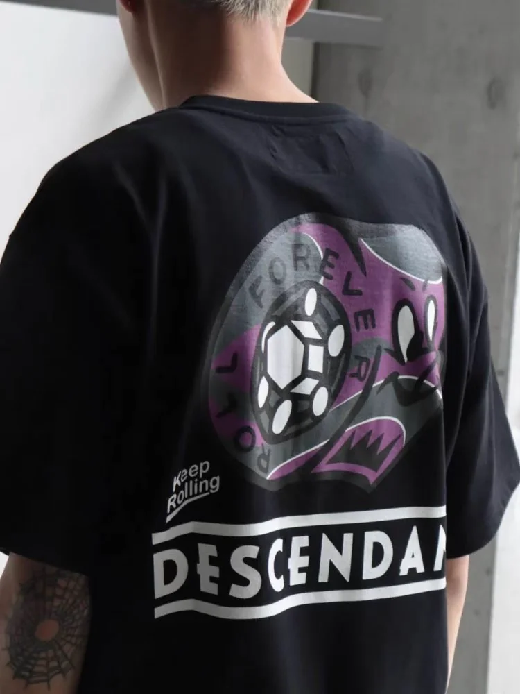 

Versatile New Japanese Round Neck Plus Size Short Sleeved T-shirt 25SS for Men and Women