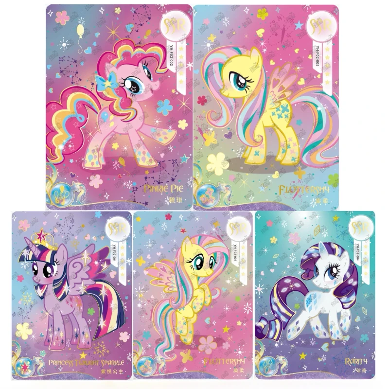 Hasbro-tarjeta My Little Pony auténtica, arcoíris SSR Fluttershy Rarity, periférico de animé para chica, colección de regalos de cumpleaños y Navidad