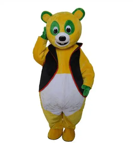 

Yellow Bears Mascot Costume Cosplay Costume Halloween Fancy Dress Birthday Party Maskote Carnival Cartoon Characters adults