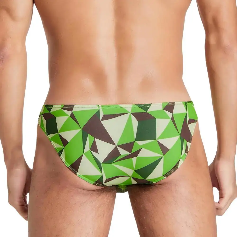 SEOBEAN Men's Underwear Sexy Bikini Briefs Low-rise Male Underpants Printed Pattern Men Briefs