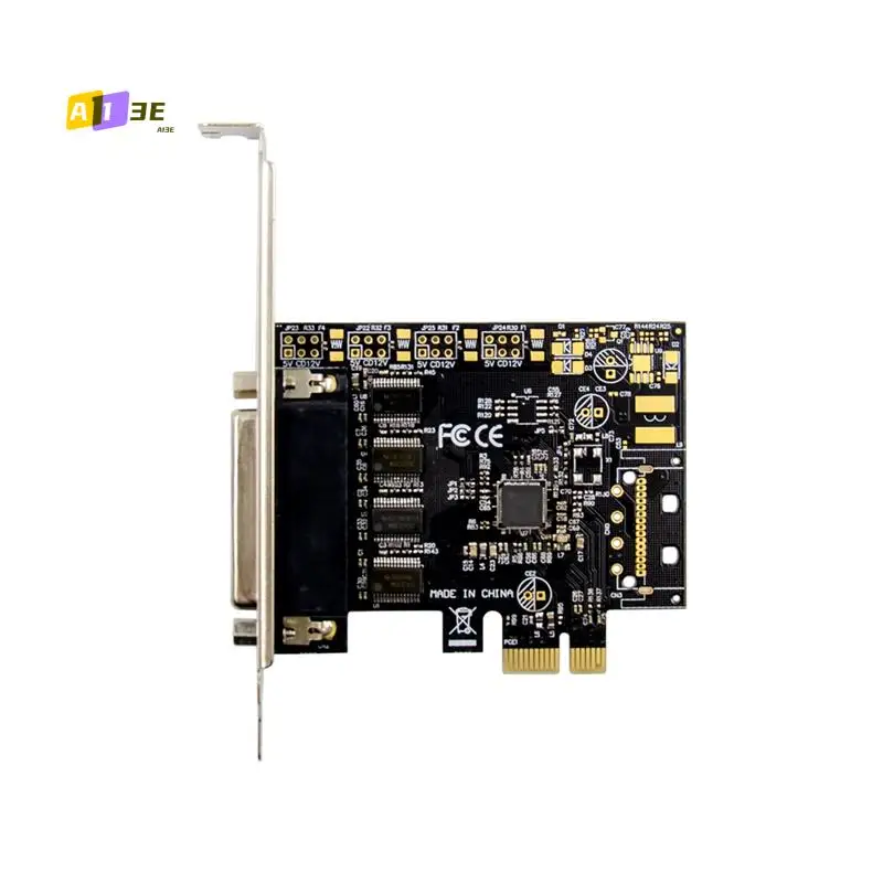 

A13E-Плата управления ST331 Pcie X1 AX99100 4S Промышленная карта управления портом RS232 COM Многофункциональная удобная карта расширения