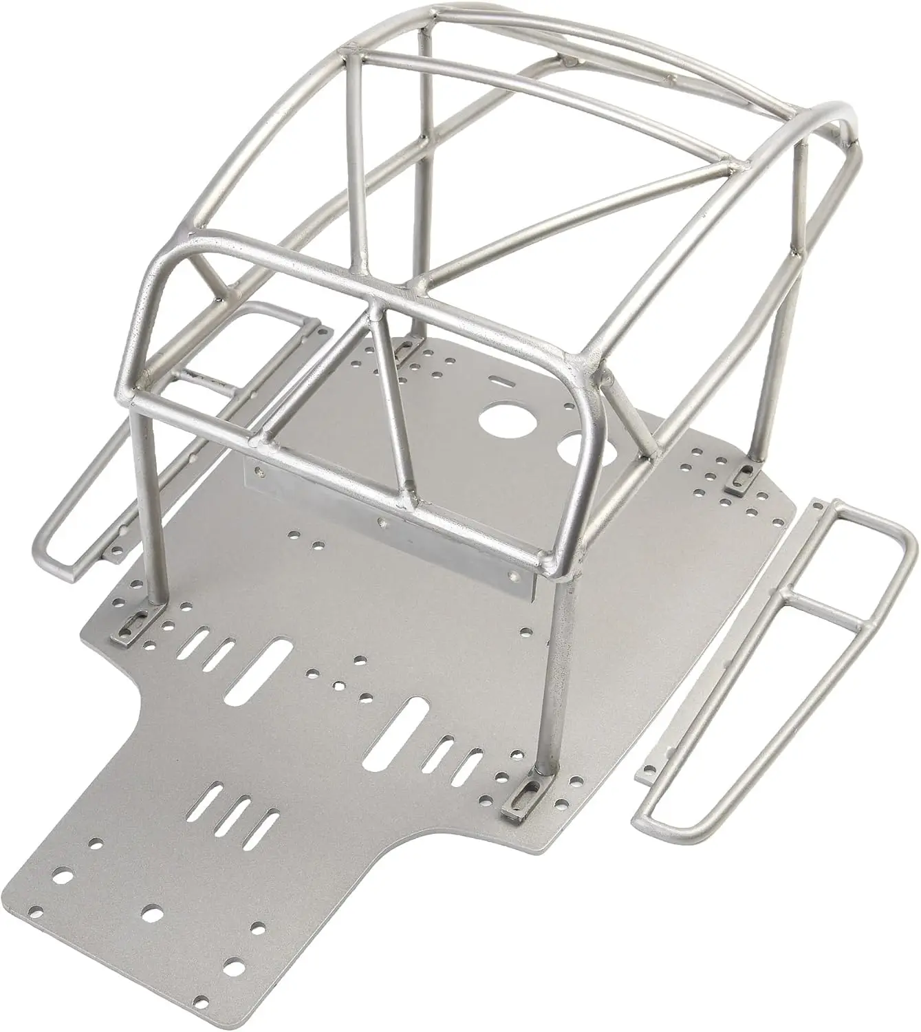 

Stainless Steel Chassis and Roll Cage Combination for Tamiya Racing Buggy Sand Scorcher Upgrade Replacement