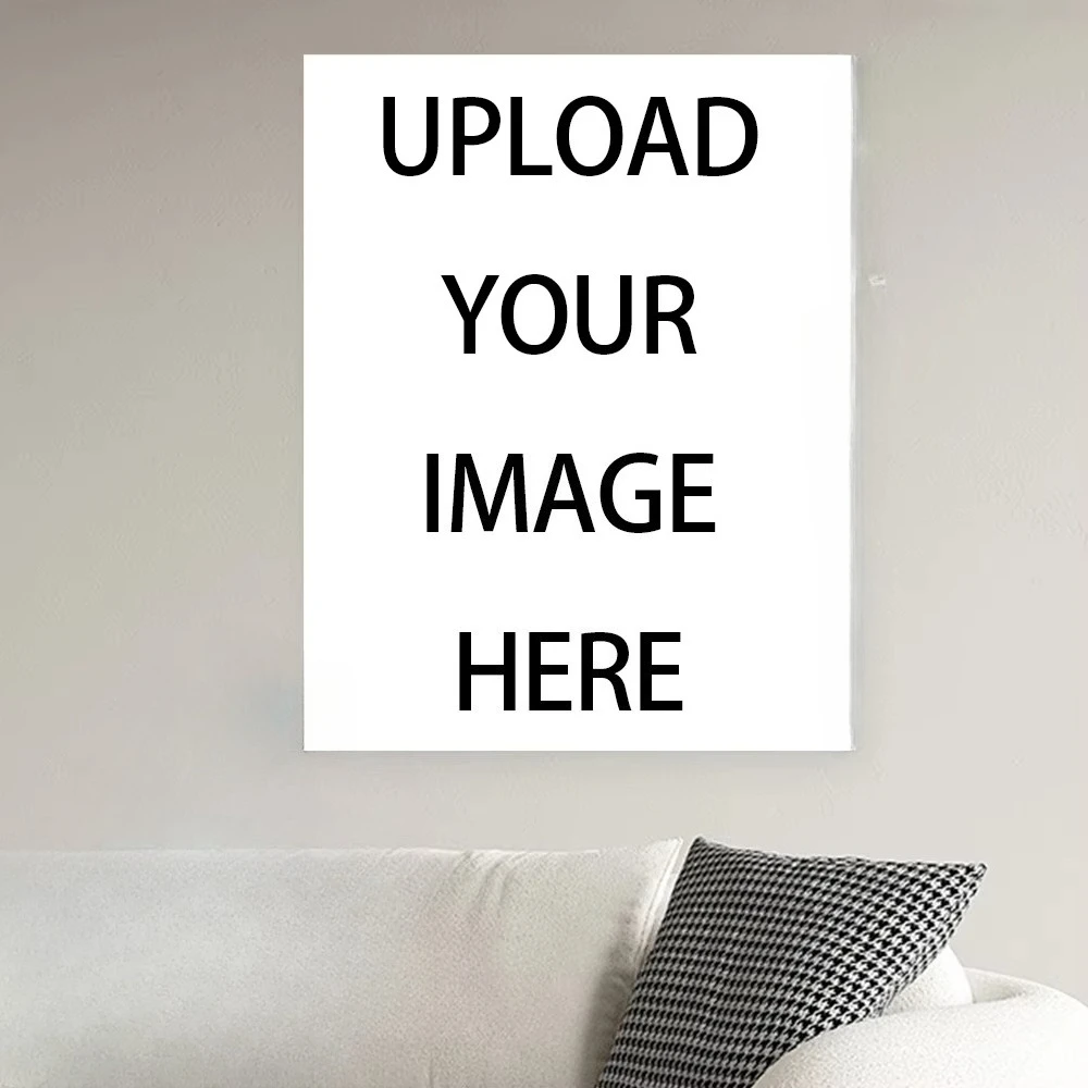 1 قطعة ملصق مخصص بدون إطار، طباعة صورةك مخصصة على القماش، هدية شخصية، طباعة الملصقات #1